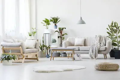 light and bright living room design