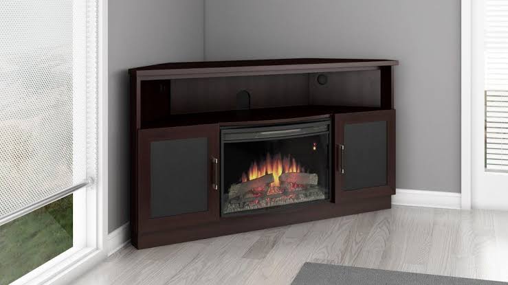 Corner Fireplace TV Stand